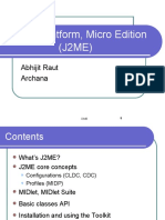 Java 2 Platform, Micro Edition (J2ME) : Abhijit Raut Archana