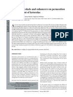 Effect of Alcohols and Enhancers On Permeation Enhancement of Ketorolac