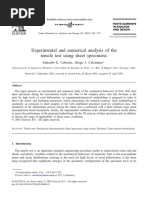 Experimental and Numerical Analysis of The Tensile Test Using Sheet Specimens