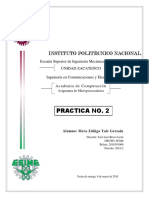 Practica No. 2 - Microprocesadores IPN ESIME ZACATENCO