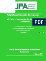 Administración de Recursos Humanos