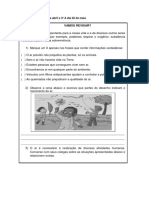 Ciências 3º B Dia 30 de Abril e 3º A Dia 02 de Maio