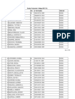 Selection Results First Batch (B)