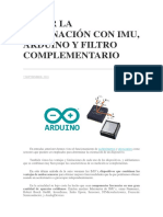 Medir La Inclinación Con Imu, Arduino Y Filtro Complementario