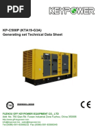 KP-C500P (KTA19-G3A) Generating Set Technical Data Sheet