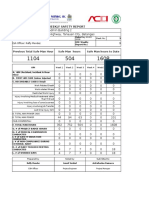 Weekly Safety Report: Previous Total Safe Man Hour Safe Man Hours Safe Man Hours To Date