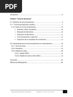 Toma de Decisiones Unidad 5