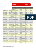 Svms Football 2010: DAY Date Time Opponent Location Home/Away