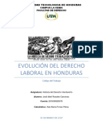 Evolución Del Derecho Laboral en Honduras