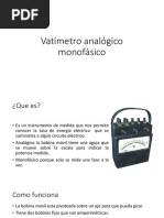 Vatímetro Analógico Monofásico