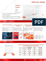 Temporary Pool Fencing Catalog