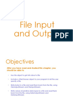 File Input and Output