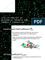 Stoichiometry of Microbial Growth and Product Formation