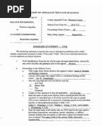 1999 - 9-20-1999 Kansas Court of Appeals Docketing Statemet Dombrowski-Richardson 96D217