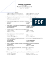 Pre Assessment Grade 11 1st Quarter