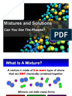 Mixtures and Solutions