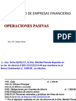 Operaciones Activas y Pasivas Bancarios