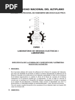 Cia de La Forma de Conexion Del Vatimetro