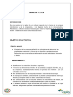 Informe de Ensayo de Flexion