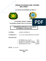 Informe de Capacidad Calorifica de Metales