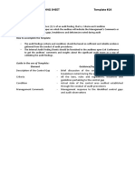 Template 24 - Internal Audit Finding Sheets - Roll-Out