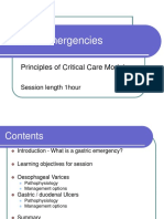 Gastric Emergencies: Principles of Critical Care Module