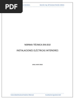 NORMA TÉCNICA EM.010 - Instalaciones Eléctricas Interiores