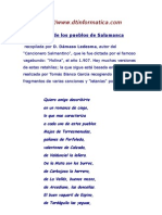 "ROMANCE de CIEGO" Copla de Los Pueblos de Salamanca Dámaso Ledesma 1907