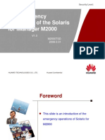 The Emergency Operations of The Solaris For IManager M2000-20090413-B-1.0