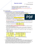 Output Input Linear Correlation Coefficient Regression Analysis