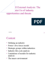 Chapter-II External Analysis: The Identificatio11n of Industry Opportunities and Threats