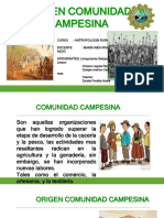 Origen de Las Comunidades Campesinas