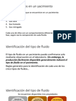 Tipos de Fluidos en Un Yacimiento