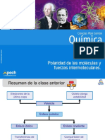 Clase 6 Polaridad de Las Moléculas y Fuerzas Intermoleculares 2015