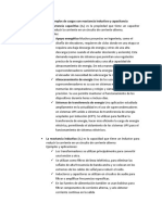 Mencione Ejemplos de Cargas Con Reactancia Inductiva y Capacitancia