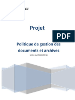 Politique Gestion Documents Archives