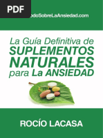 La Guia Definitiva de Suplementos Naturales para La Ansiedad PDF