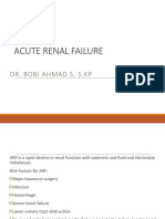 Acute Renal Failure: Dr. Bobi Ahmad S, S.KP