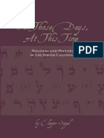 Eliezer Segal-In Those Days, at This Time Holiness and History in The Jewish Calendar (2008) PDF