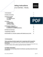 Concise Operating Instructions: Frequency Converter For HOISTING - TRAVEL (Siemens)