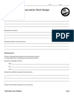 Soil and Water Conservation Merit Badge Worksheet: Requirement 1