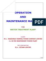 MTPCL WTP o M Manual PDF