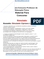 Simulado Concurso Professor de Educacao Fisica Questoes Concurso Pedagogia Simulado Cipriano Luickesi