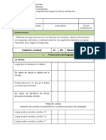 Pauta de Evaluación No Estandarizada