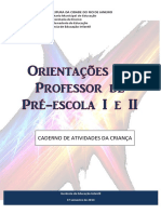 Orientações Professor Pré-Escola I e II 2013