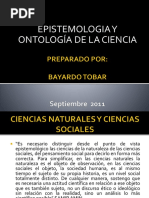 Epistemologia y Ontologia de La Ciencia