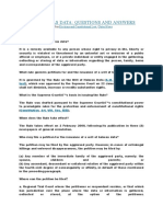 Writ of Habeas Data: Questions and Answers: By: - February 2, 2008 in