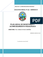 Plan de Monitoreo y Acompanamiento Pedagogico 2015