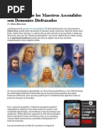 Prueba de Que Los Maestros Ascendidos Son Demonios Disfrazados