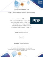 Unidad 2 Fase 4 - Desarrollar y Presentar Ejercicios Unidad 2 - Termodinamica